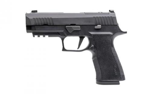 Sig Sauer P320, X-Carry, Striker Fired, Semi-automatic, Polymer Frame Pistol, 10MM. 3.8 Barrel, Compensator, Black, SIGLITE Night Sights, Manual Thumb Safety, Optics Ready, 2 Magazine, 15 Round 320XCA-10-COMP