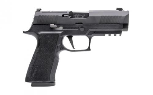 Sig Sauer P320, X-Carry, Striker Fired, Semi-automatic, Polymer Frame Pistol, 10MM. 3.8" Barrel, Compensator, Black, SIGLITE Night Sights, Manual Thumb Safety, Optics Ready, 2 Magazine, 15 Round 320XCA-10-COMP