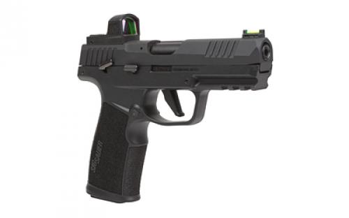 Sig Sauer P322, Semi-automatic, Single Action Only, Polymer Frame Pistol, Full Size, 22 LR, 4 Barrel", Anodized Finish, Black, Adjustable Fiber Optic Sights, Optic Ready, Threaded Barrel Adapter, Romeo Zero Elite, 20 Rounds, 2 Magazines 322C-B-RXZE