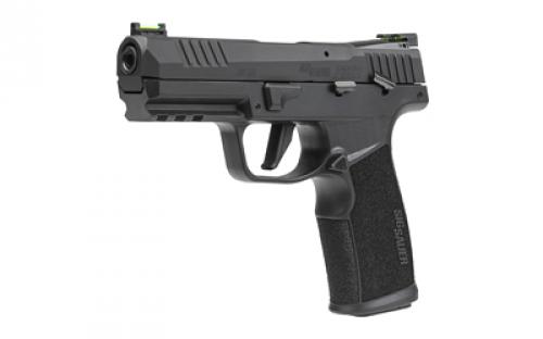 Sig Sauer P322, Semi-automatic, Single Action Only, Polymer Frame Pistol, Full Size, 22 LR, 4 Barrel", Anodized Finish, Black, Adjustable Fiber Optic Sights, Optic Ready, Threaded Barrel Adapter, 10 Rounds, 2 Magazines 322C-BAS-10