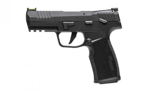 Sig Sauer P322, Semi-automatic, Single Action Only, Polymer Frame Pistol, Full Size, 22 LR, 4 Barrel, Anodized Finish, Black, Adjustable Fiber Optic Sights, Optic Ready, Threaded Barrel Adapter, 10 Rounds, 2 Magazines 322C-BAS-MA