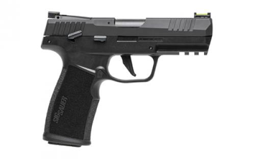 Sig Sauer P322, Semi-automatic, Single Action Only, Polymer Frame Pistol, Full Size, 22 LR, 4 Barrel", Anodized Finish, Black, Adjustable Fiber Optic Sights, Optic Ready, Threaded Barrel Adapter, 20 Rounds, 2 Magazines 322C-BAS