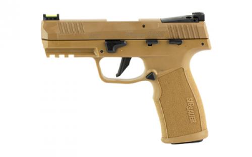 Sig Sauer P322 Tacpac, Semi-automatic, Single Action Only, Polymer Frame Pistol, Full Size, 22 LR, 4" Barrel, Anodized Finish, Coyote, Manual Safety, Adjustable Fiber Optic Sights, Optic Ready, Threaded Barrel Adapter, Anodized, 20 Rounds, 3 Magazines 322C-COY-TACPAC