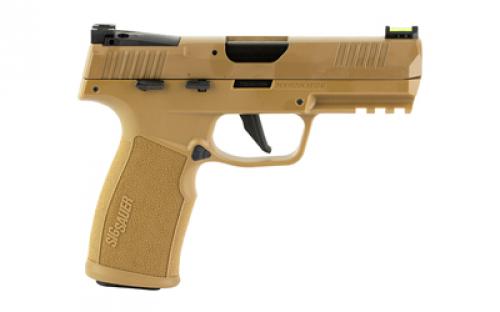Sig Sauer P322 Tacpac, Semi-automatic, Single Action Only, Polymer Frame Pistol, Full Size, 22 LR, 4" Barrel, Anodized Finish, Coyote, Manual Safety, Adjustable Fiber Optic Sights, Optic Ready, Threaded Barrel Adapter, Anodized, 20 Rounds, 3 Magazines 322C-COY-TACPAC