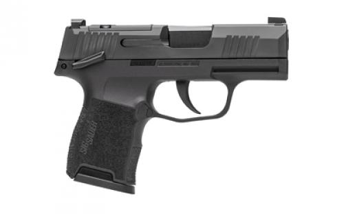 Sig Sauer P365, Striker Fired, Semi-automatic, Polymer Frame Pistol, Sub-Compact, 9MM, 3.1" Barrel, Nitron Finish, Black, XRAY3 Day/Night Sights, 2 Magazines, (1)-Flush Fit 10 Round Magazine and (1)-Extended 10 Round Magazine, California Compliant 365-9-BXR3P-CA