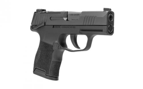 Sig Sauer P365, Striker Fired, Semi-automatic, Polymer Frame Pistol, Sub-Compact, 9MM, 3.1" Barrel, Nitron Finish, Black, XRAY3 Day/Night Sights, 2 Magazines, (1)-Flush Fit 10 Round Magazine and (1)-Extended 10 Round Magazine, California Compliant 365-9-BXR3P-CA