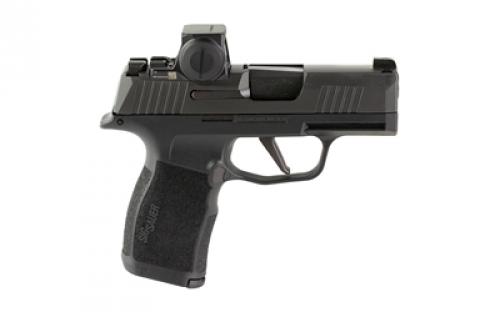 Sig Sauer P365X, Striker Fired, Semi-automatic, Polymer Frame Pistol, Sub-Compact, 9MM, 3.1" Barrel, Nitron Finish, Black, XRAY3 Day/Night Sights, XSeries Flat Trigger, Romeo-X Compact Optic, 10 Rounds, 2 Magazines 365X-9-BXR3-RXX-10