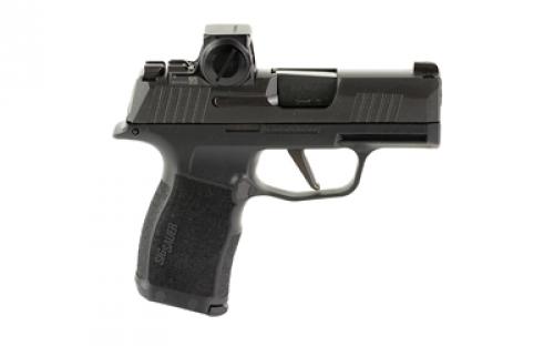 Sig Sauer P365X, Striker Fired, Semi-automatic, Polymer Frame Pistol, Sub-Compact, 9MM, 3.1" Barrel, Nitron Finish, Black, XRAY3 Day/Night Sights, XSeries Flat Trigger, Romeo-X Compact Optic, 12 Rounds, 2 Magazines 365X-9-BXR3-RXX
