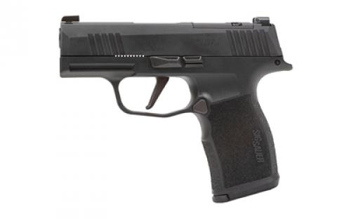 Sig Sauer P365X, Striker Fired, Semi-automatic, Polymer Framed Pistol, Sub-Compact, 9MM, 3.1 Barrel, Matte Finish, Black, X-Ray 3 Night Sights, Optic Ready, Manual Safety, 10 Rounds, 2 Magazines 365X-9-BXR3P-MS-10