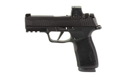 Sig Sauer P365, XMacro, Striker Fired, Semi-automatic, Polymer Framed Pistol, Sub-Compact, 9MM, 3.7 Barrel, Nitron Finish, Black, XRAY3 Day/Night Suppressor Sights, Includes ROMEO-X Compact Red Dot, 17 Rounds, 2 Magazines 365XCA-9-BXR3-RXX