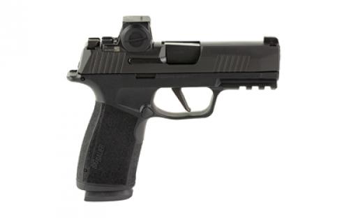Sig Sauer P365, XMacro, Striker Fired, Semi-automatic, Polymer Framed Pistol, Sub-Compact, 9MM, 3.7" Barrel, Nitron Finish, Black, XRAY3 Day/Night Suppressor Sights, Includes ROMEO-X Compact Red Dot, 17 Rounds, 2 Magazines 365XCA-9-BXR3-RXX