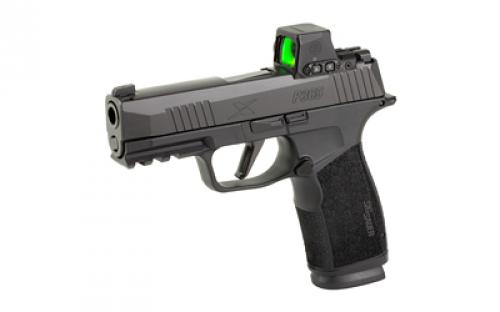 Sig Sauer P365, XMacro, Striker Fired, Semi-automatic, Polymer Framed Pistol, Sub-Compact, 9MM, 3.7" Barrel, Nitron Finish, Black, XRAY3 Day/Night Suppressor Sights, Includes ROMEO-X Compact Red Dot, 17 Rounds, 2 Magazines 365XCA-9-BXR3-RXX