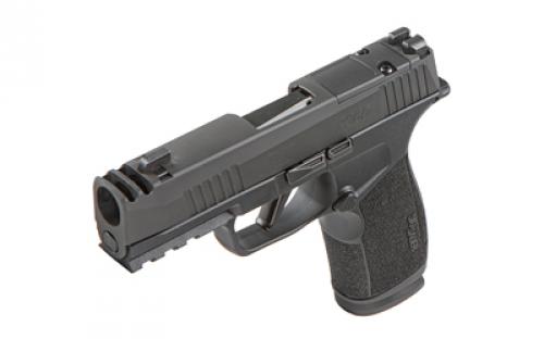 Sig Sauer P365 Macro, Striker Fired, Semi-automatic, Polymer Frame Pistol, Sub-Compact, 9MM, 3.1" Barrel, Nitron Finish, Black, XRAY3 Day/Night Sights, Optic Ready, Compensator, 17 Rounds, 2 Magazines 365XCA-9-COMP