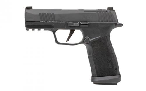 Sig Sauer P365, XMACRO TACOPS, Striker Fired, Semi-automatic, Polymer Framed Pistol, Compact, 9MM, 3.7 Barrel, Matte Finish, Black, Detachable Magwell, Extended Slide Catch Lever, Xray 3 Day/Night Sights, Optic Ready, 17 Rounds, 4 Magazines 365XCA-9-TACOPS