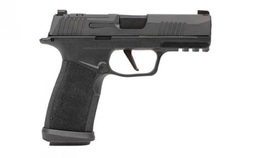 Sig Sauer P365, XMACRO TACOPS, Striker Fired, Semi-automatic, Polymer Framed Pistol, Compact, 9MM, 3.7" Barrel, Matte Finish, Black, Detachable Magwell, Extended Slide Catch Lever, Xray 3 Day/Night Sights, Optic Ready, 17 Rounds, 4 Magazines 365XCA-9-TACOPS
