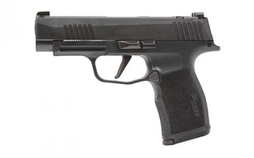 Sig Sauer P365XL, Striker Fired, Semi-automatic, Polymer Frame Pistol, Sub-Compact, 9mm, 3.7 Barrel, Polymer Frame, Nitron Finish, Black, XRAY3 Day/Night Sights, Manual Thumb Safety, Optics Ready, 10 Rounds, 2 Magazines 365XL-9-BXR3P-MS-10