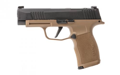 Sig Sauer P365XL, TALO, Value Pack, Semi-automatic, Striker Fired Pistols, Polymer Frame, Sub-Compact, 9MM, 3.7 Barrel, Two Tone Coyote, 12 Rounds, 3 Magazines, Optics Ready, Night Sights, Includes Holster 365XL-9-RTXR3P-C-VP