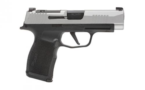 Sig Sauer P365XL, Striker Fired, Semi-automatic, Polymer Frame Pistol, Sub-Compact, 9mm, 3.7" Barrel, Silver Slide, Black Frame, XRAY3 Day/Night Sights, Optics Ready, 12 Rounds, 2 Magazines 365XL-9-TXR3P
