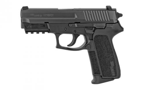 Sig Sauer SP2022, Double Action/Single Action, Semi-automatic, Polymer Frame Pistol, Compact, 9MM, 3.9 Barrel, Nitron Finish, Black, SIGLITE Night Sights, Decocker, 15 Rounds, 2 Magazines E2022-9-BSS