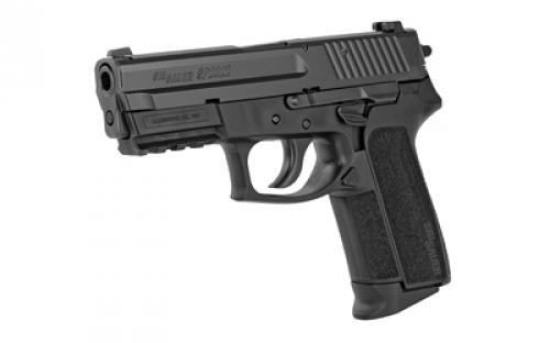 Sig Sauer SP2022, Double Action/Single Action, Semi-automatic, Polymer Frame Pistol, Compact, 9MM, 3.9" Barrel, Nitron Finish, Black, SIGLITE Night Sights, Decocker, 15 Rounds, 2 Magazines E2022-9-BSS