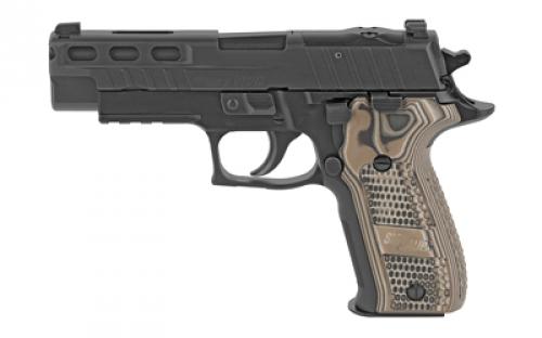 Sig Sauer P226, Pro-Cut, DA/SA, Full Size, 9MM, 4.4 Barrel, Black Hard Coat Anodized, Piranha G10 G-Mascus Grips, X-RAY3 Day/Night Sights, Optic Ready, 20 Rounds, 3 Magazines, One 15 Round Magazine and Two 20 Round Magazines E26R-9-BXR3-PRO-R2