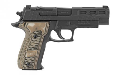 Sig Sauer P226, Pro-Cut, DA/SA, Full Size, 9MM, 4.4" Barrel, Black Hard Coat Anodized, Piranha G10 G-Mascus Grips, X-RAY3 Day/Night Sights, Optic Ready, 20 Rounds, 3 Magazines, One 15 Round Magazine and Two 20 Round Magazines E26R-9-BXR3-PRO-R2