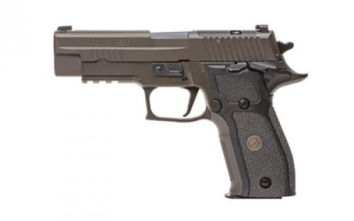 Sig Sauer P226, Legion, Single Action Only, Semi-automatic, Metal Frame Pistol, Full Size, 9MM, 4.4 Barrel, Alloy, Legion Gray, Black G10 Grips, XRAY3 Day/Night Sights, Optic Ready, Manual Thumb Safety, 15 Rounds, Master Shop Flat Trigger, 3 Magazines E26R-9-LEGION-SAO-R2