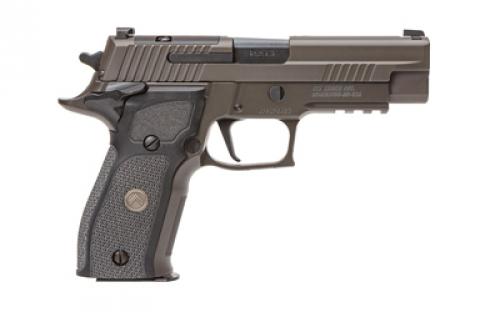 Sig Sauer P226, Legion, Single Action Only, Semi-automatic, Metal Frame Pistol, Full Size, 9MM, 4.4" Barrel, Alloy, Legion Gray, Black G10 Grips, XRAY3 Day/Night Sights, Optic Ready, Manual Thumb Safety, 15 Rounds, Master Shop Flat Trigger, 3 Magazines E26R-9-LEGION-SAO-R2