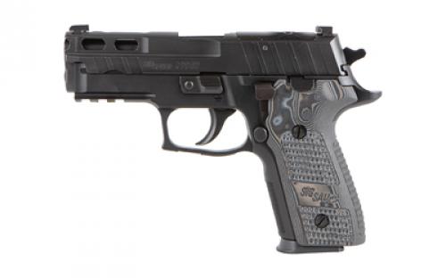 Sig Sauer P229, Pro, Double Action/Single Action, Metal Frame Pistol, Compact, 9MM, 3.9 Barrel, Cerakote Finish, Black, Hogue Black/Gray Piranha G-Mascus Grips, XRAY3 Day/Night Sights, Decocker, Stylized Optic Ready PRO-CUT Slide, 15 Rounds, 3 Magazines E29R-9-BXR3-PRO-R2