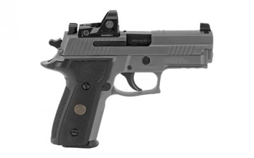 Sig Sauer P229, Legion RXP, Double Action/Single Action, Metal Frame Pistol, Compact, 9MM, 3.9" Barrel, Alloy, Legion Gray, G10 Grips, XRAY3 Day/Night Sights, Decocker, 15 Rounds, ROMEO1 PRO Reflex Optic, 3 Magazines E29R-9-LEGION-RXP