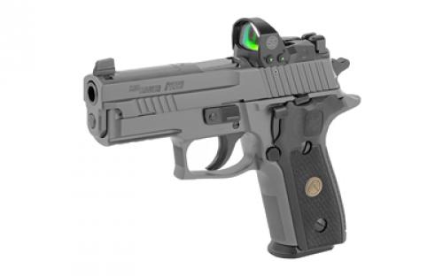 Sig Sauer P229, Legion RXP, Double Action/Single Action, Metal Frame Pistol, Compact, 9MM, 3.9" Barrel, Alloy, Legion Gray, G10 Grips, XRAY3 Day/Night Sights, Decocker, 15 Rounds, ROMEO1 PRO Reflex Optic, 3 Magazines E29R-9-LEGION-RXP