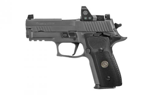 Sig Sauer P229, Legion SAO RXP, Single Action Only, Semi-automatic, Metal Frame Pistol, Compact, 9MM, 3.9 Barrel, Alloy, Legion Gray, G10 Grips, XRAY3 Day/Night Sights, Manual Thumb Safety, 15 Rounds, Romeo1 Pro Reflex Optic, 3 Magazines E29R-9-LEGION-SAO-RXP