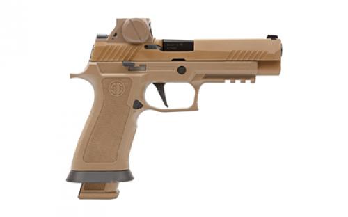 Sig Sauer P320 M17X, Striker Fired, Semi-automatic, Polymer Framed Pistol, Carry, 9MM, 4.7" Barrel, PVD Finish, Coyote Tan, RomeoM17 Red Dot Sight, SIGLITE Night Sights, 21 Rounds, 3 Magazines M17X-9-RX