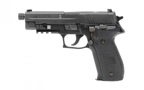 Sig Sauer P226, MK-25 Navy Seal NSF, TALO, Double Action/Single Action, Semi-automatic, Metal Frame Pistol, Full Size, 9MM, 5 Barrel, Black, Polymer Grips, Decocker, Siglite Night Sights, 15 Rounds, 2 Mags MK-25-NSF