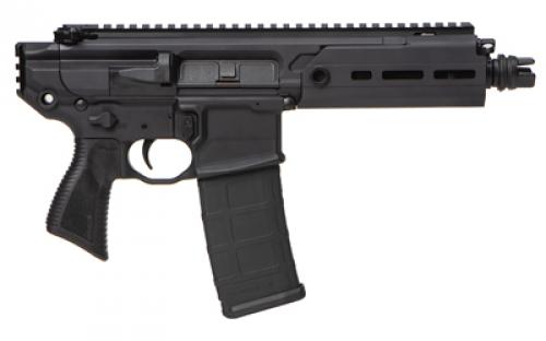 Sig Sauer MCX Rattler, Semi-automatic Pistol, 5.56 NATO, 5.5" Barrel, Black, No Brace, 30 Rounds, 1 Magazine PMCX-5B-TAP-NB