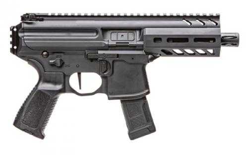 Sig Sauer MPX, Semi-automatic Pistol, 9MM, 4.5" Barrel, Black, 35 Rounds, 1 Magazine MPX-4B-9-NB