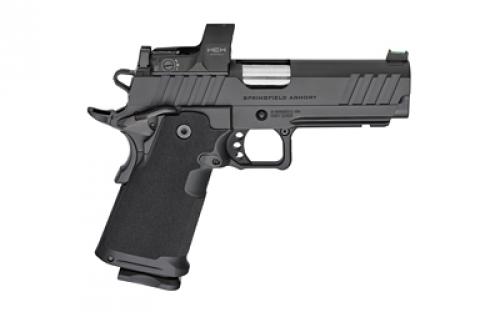 Springfield 1911 DS Prodigy 4.25 AOS Handgun, Semi-Automatic Metal Frame Pistol, Forged Stainless Steel Barrel, Cerakote Finish, Black, Polymer Grips, Fiber Optic Front and Black Serrated Rear Sights, HEX Dragonfly Red Dot, 2 Magazines, (1)-17Rd (1)-20Rd PH9117AOSD