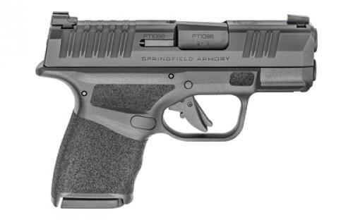 Springfield Hellcat, Striker Fired, Semi-automatic, Polymer Frame Pistol, Sub-Compact, 9MM, 3 Hammer Forged Barrel, Melonite Finish, Black, Textured Grip, Tritium Front Sight, Tactical Rack Rear Sight, 10 Rounds, 5 Magazines, Includes Range Bag HC9319BLCGU23