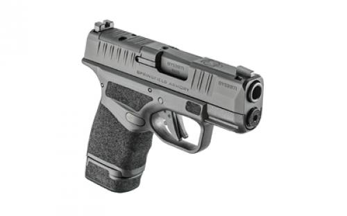 Springfield Hellcat, OSP, Striker Fired, Semi-automatic, Polymer Frame Pistol, Sub-Compact, 9MM, 3" Hammer Forged Barrel, Melonite Finish, Black, Textured Grip, Tritium Front Sight, Tactical Rack Rear Sight, Optics Ready, 2 Magazines, (4) 11-Round and (1) 13-Round, Includes Range Bag HC9319BOSPGU23