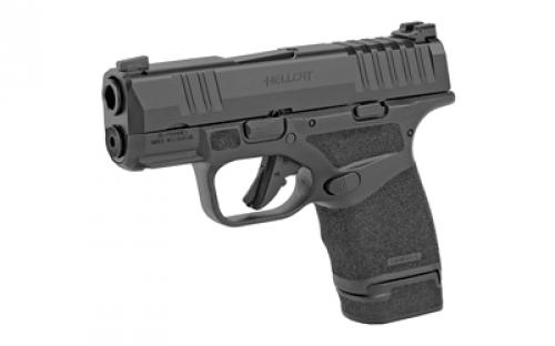 Springfield Hellcat, Striker Fired, Semi-automatic, Polymer Frame Pistol, Sub-Compact, 9MM, 3" Hammer Forged Barrel, Melonite Finish, Black, Textured Grip, Tritium Front Sight, Tactical Rack Rear Sight, 2 Magazines, (1) 11-Round and (1) 13-Round HC9319B