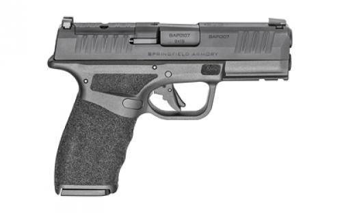 Springfield Hellcat Pro, Striker Fired, Semi-automatic, Polymer Frame Pistol, 9MM, 3.7" Hammer Forged Barrel, Melonite Finish, Black Polymer Frame, Textured Grip, Tritium Front Sight, Tactical Rack Rear Sight, 15 Rounds, 5 Magazines, Includes Range Bag HCP9379BOSP-15GU23
