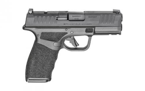 Springfield Hellcat Pro, Striker Fired, Semi-automatic, Polymer Frame Pistol, 9MM, 3.7" Hammer Forged Barrel, Melonite Finish, Black Polymer Frame, Textured Grip, Tritium Front Sight, Tactical Rack Rear Sight, 10 Rounds, 5 Magazines, Includes Range Bag HCP9379BOSPLCGU23