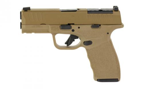 Springfield Hellcat Pro, Striker Fired, Semi-automatic, Polymer Frame Pistol, 9MM, 3.7 Hammer Forged Barrel, Cerakote Finish, Flat Dark Earth, Textured Grip, Tritium Front Sight, Tactical Rack Rear Sight, 2 Magazines, (1)-17 Round and (1)-15 Round, Includes Crimson Trace CT-1500 Red Dot, BLEM (Damaged Packaging) HCP9379FOSPCT-17