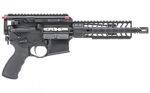 Spike's Tactical Bi-Axial Enhanced, Semi-automatic, AR Pistol, 223 Remington/556NATO, 8.1" Cold Hammer Forged Barrel, A2 Flash Hider, Black, 7" M-LOK Handguard, Aviator Arms Bi-Axial Enhanced Recoil Device, No Magazine STP5123-CM7F