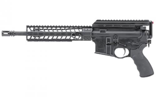 Spike's Tactical Bi-Axial Enhanced, Semi-automatic, AR Pistol, 223 Remington/556NATO, 11.5 Cold Hammer Forged Barrel, A2 Flash Hider, Black, 9 M-LOK Handguard, Aviator Arms Bi-Axial Enhanced Recoil Device, No Magazine STP5323-CM9F