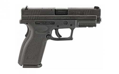 Springfield XD9, Striker Fired, Semi-automatic, Polymer Frame Pistol, Full Size, 9MM, 4" Barrel, Melonite Finish, Black, Fixed Sights, 10 Rounds, 2 Magazines, BLEM (Damaged Packaging) XD9101