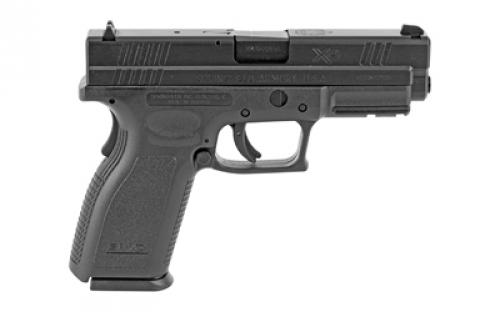 Springfield XD40, Striker Fired, Semi-automatic, Polymer Frame Pistol, Full Size, 40 S&W, 4" Barrel, Melonite Finish, Black, Fixed Sights, 10 Rounds, 2 Magazines XD9102