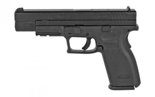 Springfield XD9, Striker Fired, Semi-automatic, Polymer Frame Pistol, Full Size, 9MM, 5 Barrel, Melonite Finish, Black, Fixed Sights, 10 Rounds, 2 Magazines XD9401