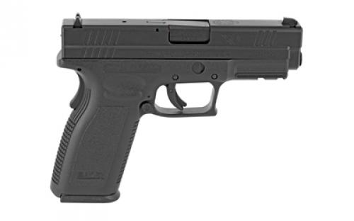 Springfield XD45, Striker Fired, Semi-automatic, Polymer Frame Pistol, Full Size, 45 ACP, 4" Barrel, Melonite Finish, Black, Fixed Sights, 10 Rounds, 2 Magazines XD9611
