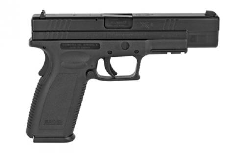 Springfield XD45, Striker Fired, Semi-automatic, Polymer Frame Pistol, Full Size, 45 ACP, 5" Barrel, Melonite Finish, Black, Fixed Sights, 10 Rounds, 2 Magazines XD9621